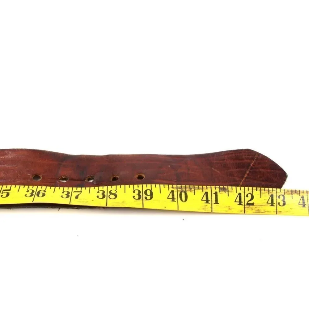 CLASSIC BROWN GENUINE LEATHER 1 7/8